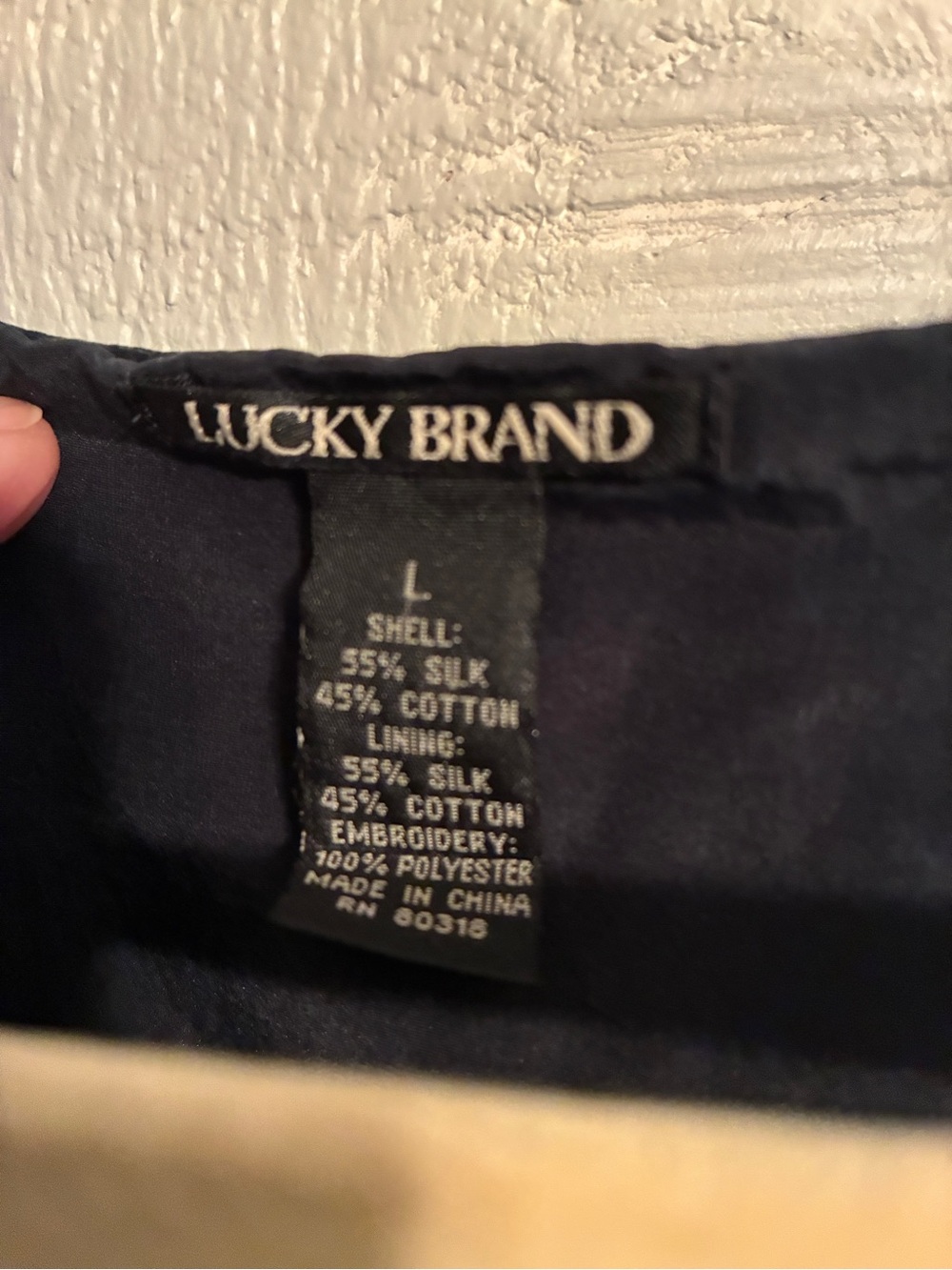 Lucky Brand Black Peasant Blouse - Picture 2 of 7
